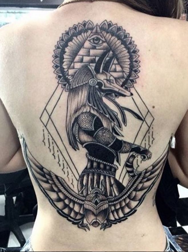 Tatuajes de anubis 12