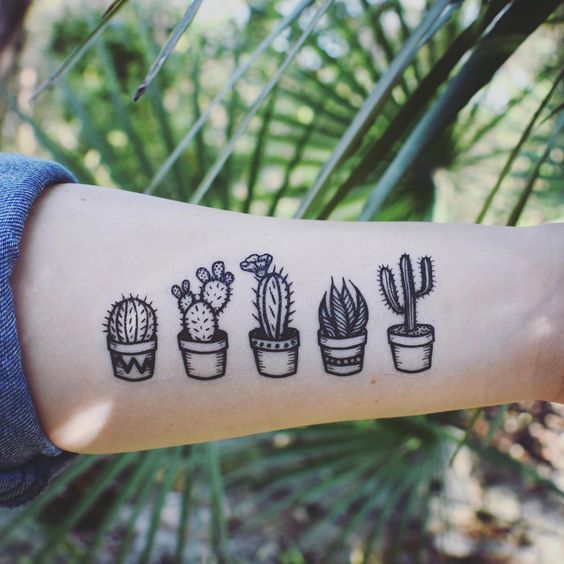 Tattoos of cactus 15