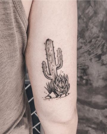 Tattoos of cactus 6