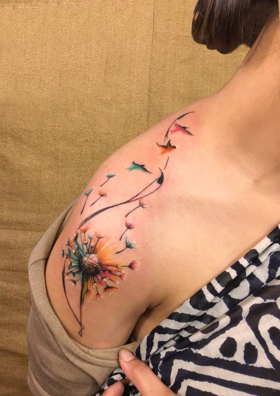 Tattoos von diente de leon