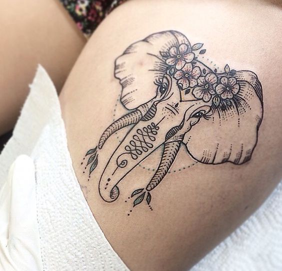 Tatuajes de elefantes 7