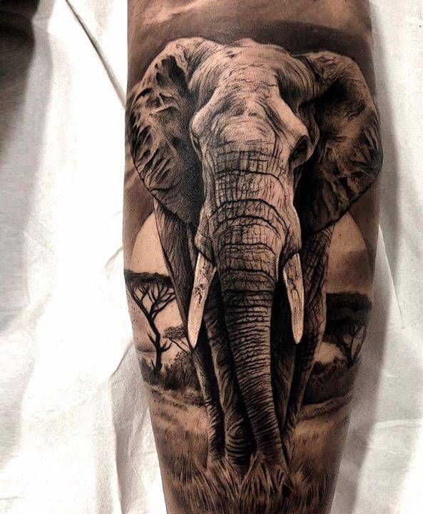 Tatuajes de elefantes 6