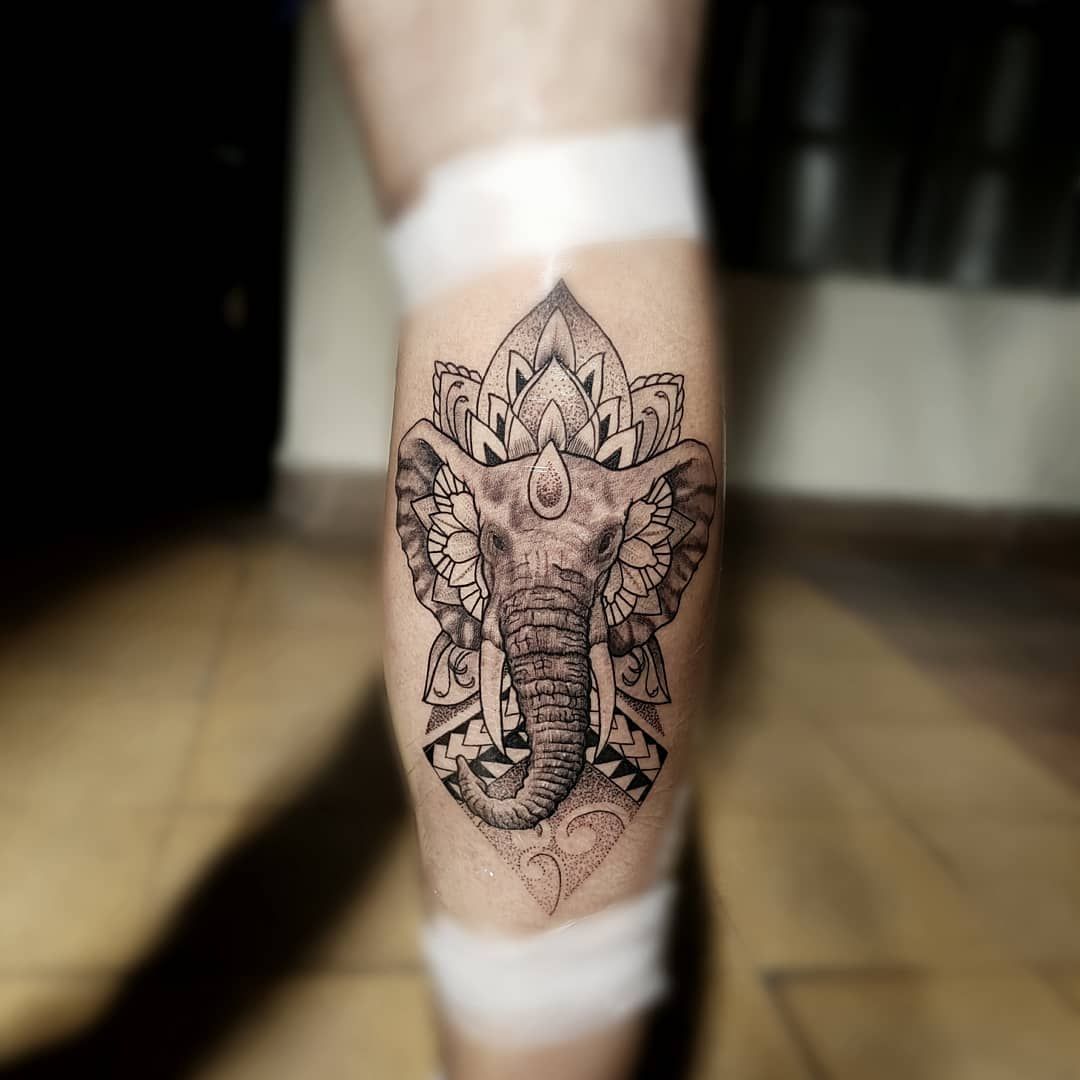 Tatuajes de elefantes mandala