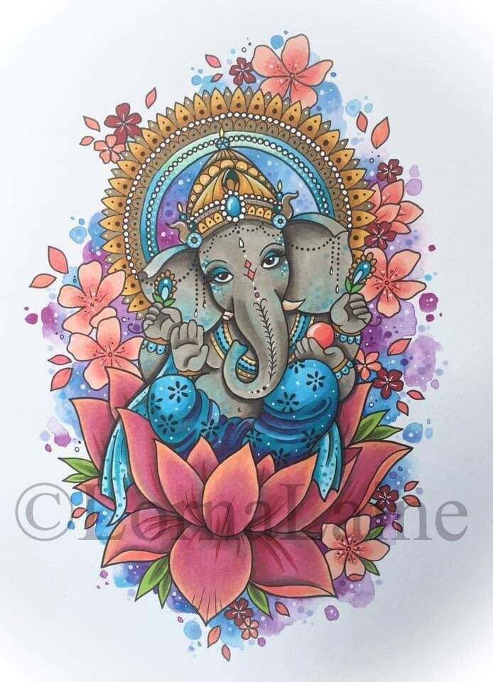 Tatouages de elefantes mandala 3