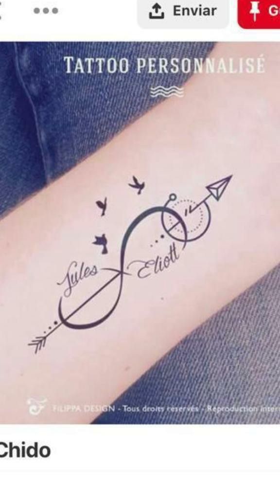 Tatuajes de flechas con nombre