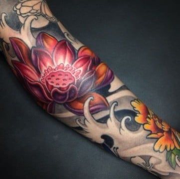 Tatuajes de flores japonesas