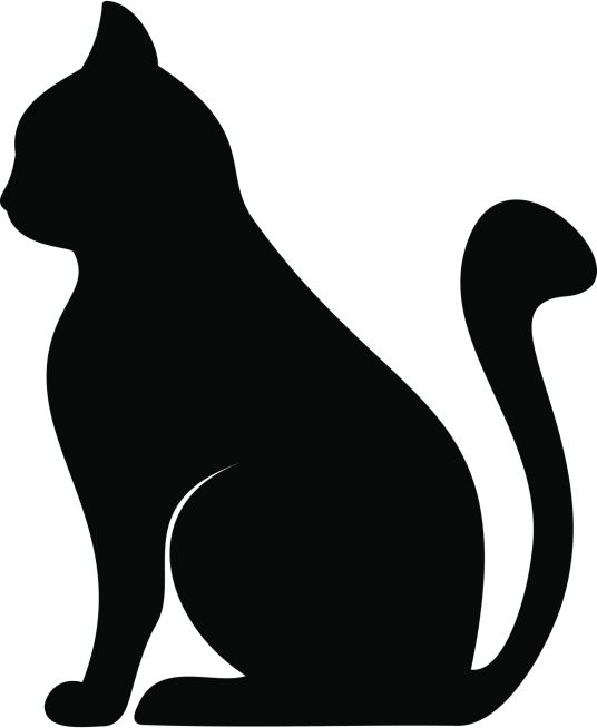 Tatuagens de gatos siluetas 34