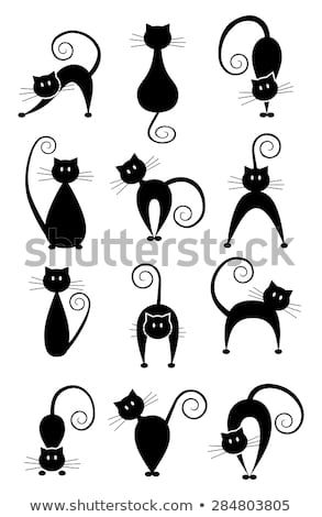 Tatuagens de gatos siluetas 33