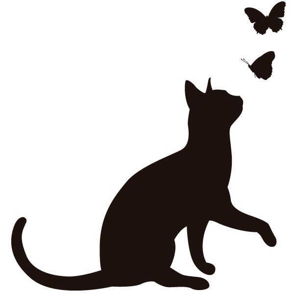Tatuagens de gatos siluetas 32