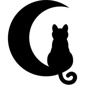 Tatuagens de gatos siluetas 2