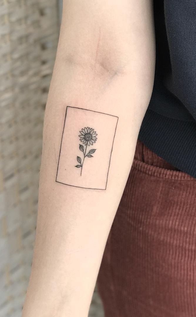 Tatuagens de girasoles 15