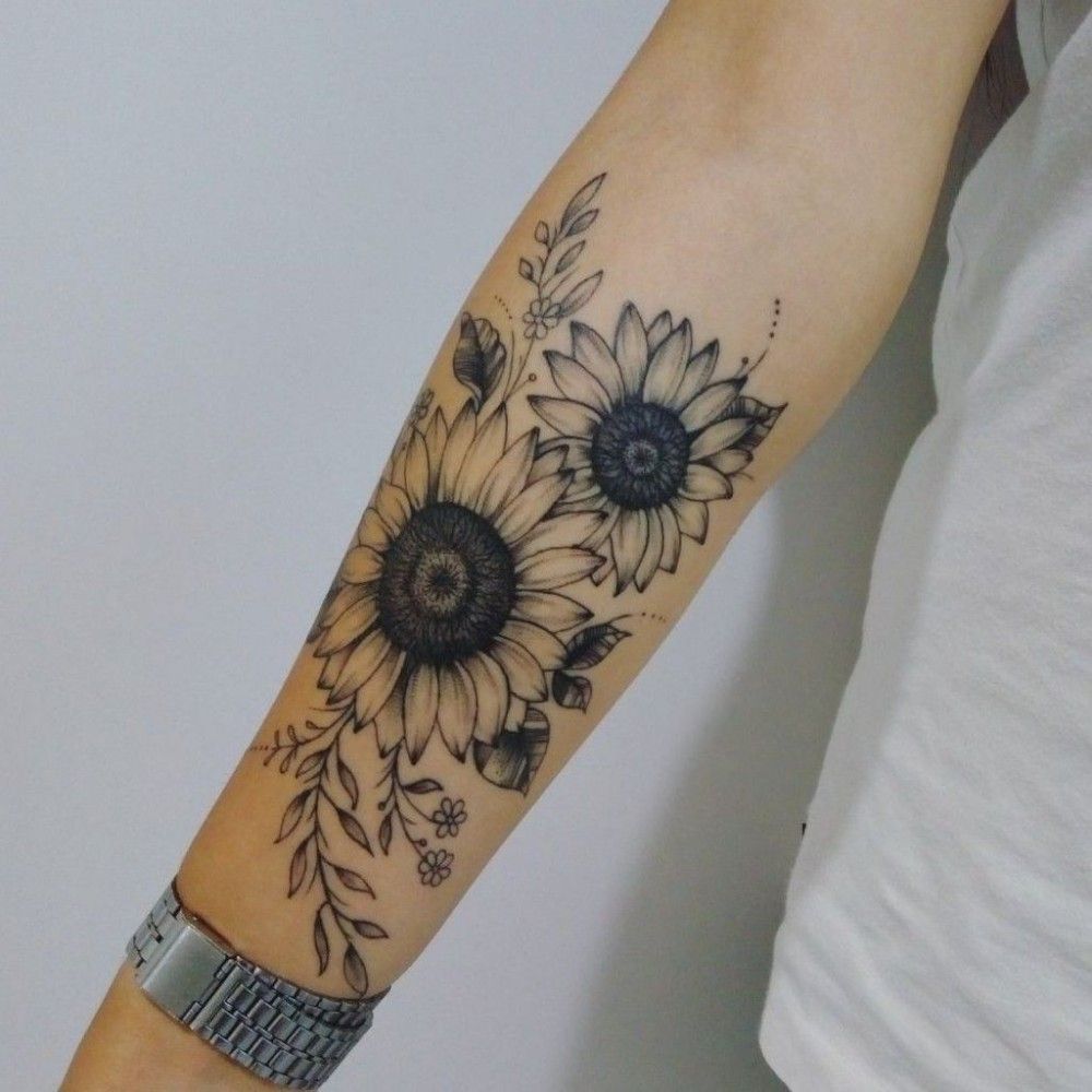 Tatuagens de girasoles 12