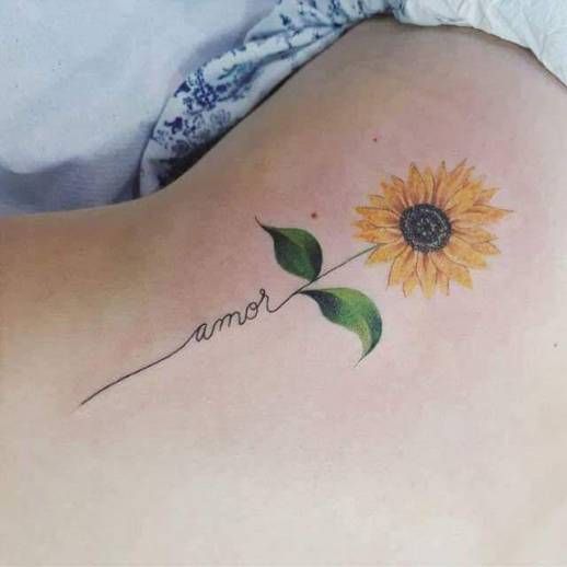 Tatuagens de girasoles 11