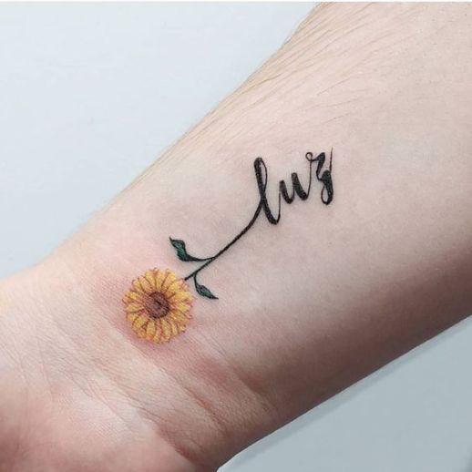 Tatuagens de girasoles 9