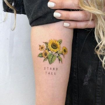 Tatuagens de girasoles 8
