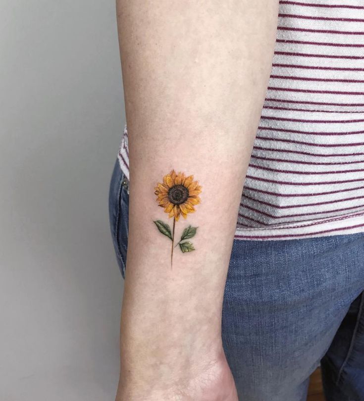 Tatuagens de girasoles 6