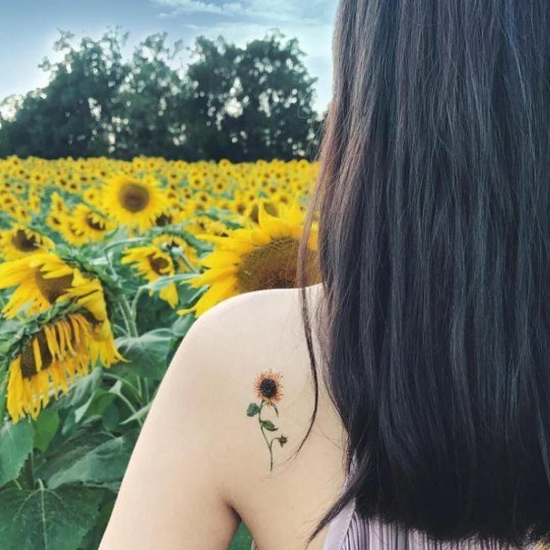 Tatuagens de girasoles 5