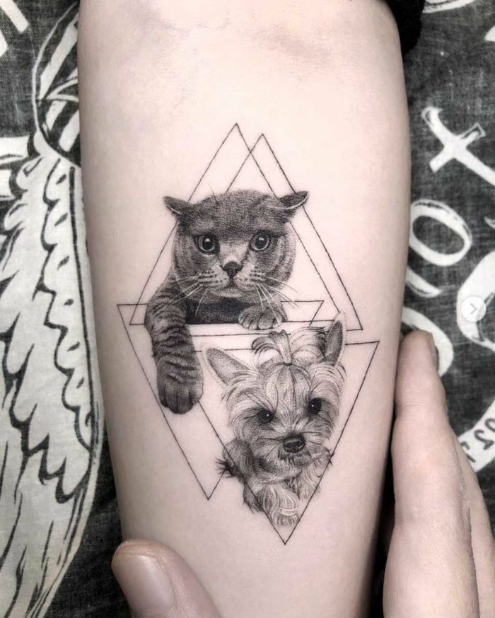 Tatuagens de huellas de gato 60