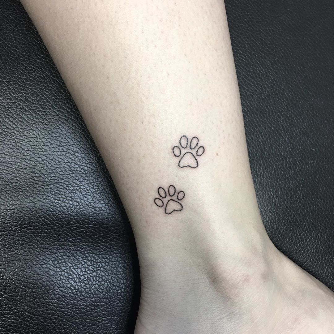 Tatuagens de huellas de gato 59