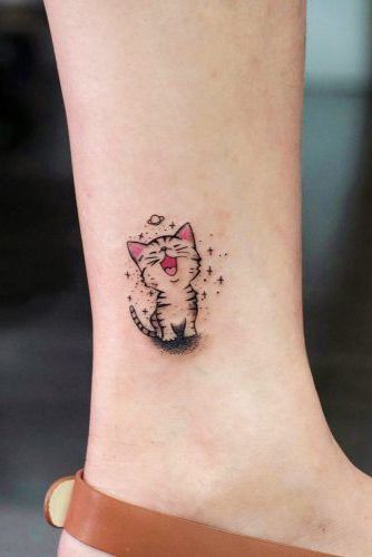 Tatuagens de huellas de gato 15
