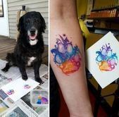 Tatuagens de huellas de gato 8