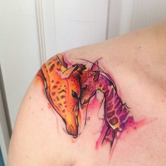 Tatuajes de jirafas 11