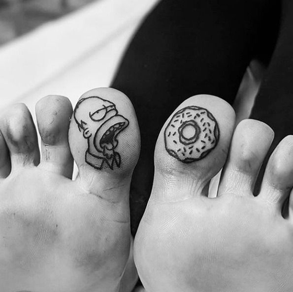 Tattoos of los simpson