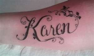 Tatuajes de nombre karen en chino 9