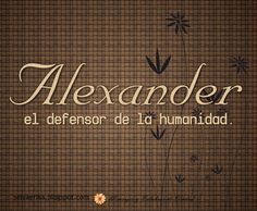 Tatuajes de nombres alexander 15