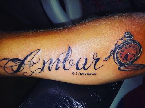 Tattoos of nombres ambar 8