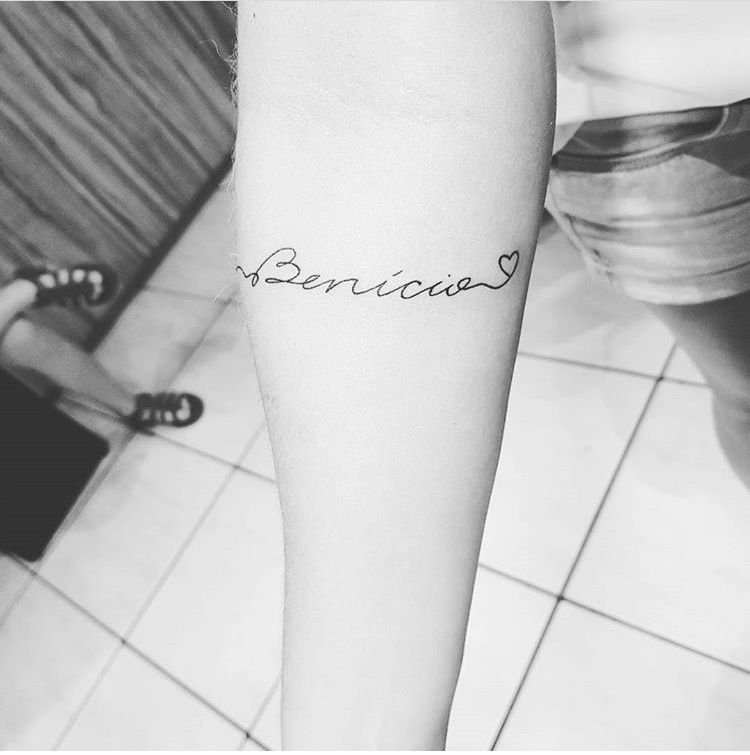 Tattoos von nombres benicio 10