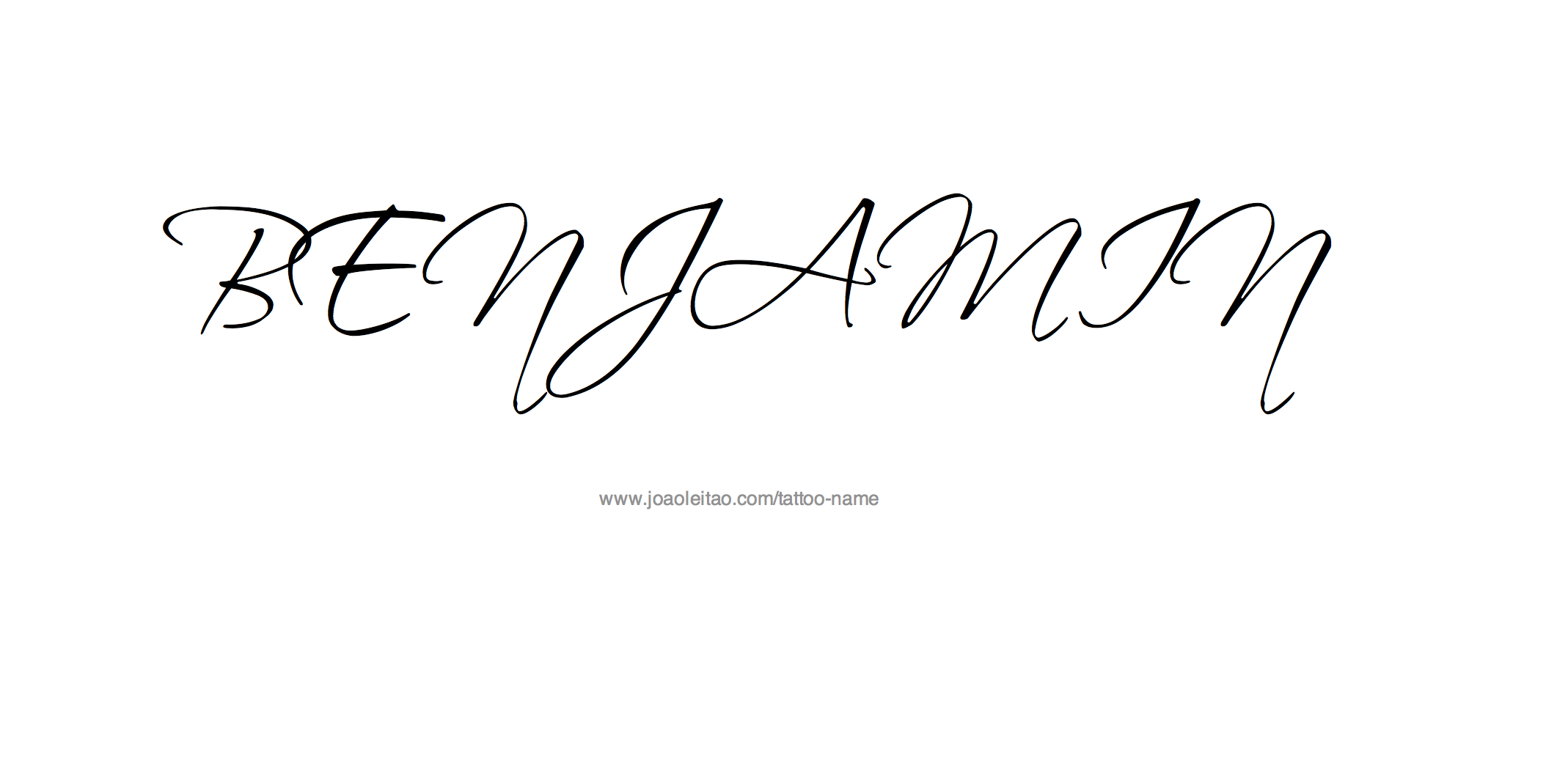 Tatuajes de nombres benjamin 33
