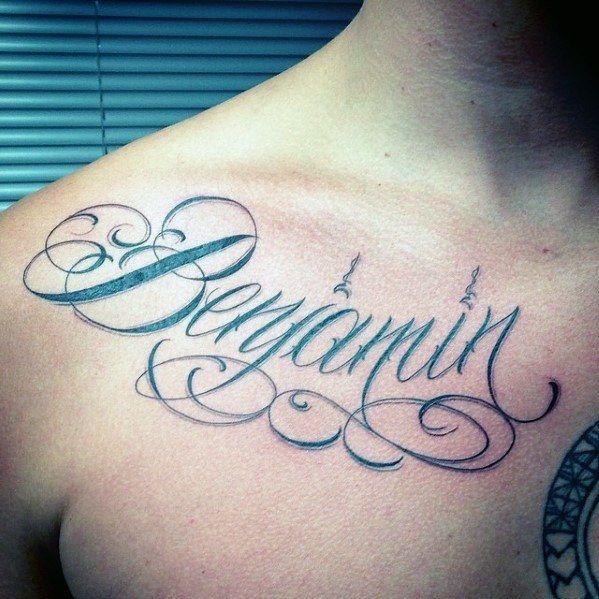 Tatuajes de nombres benjamin 19