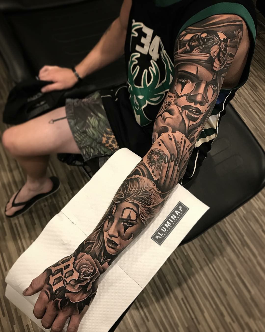 Tatuaggi di nombres brazo completo 15
