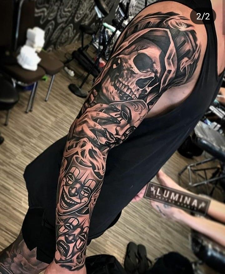 Tatuaggi di nombres brazo completo 3