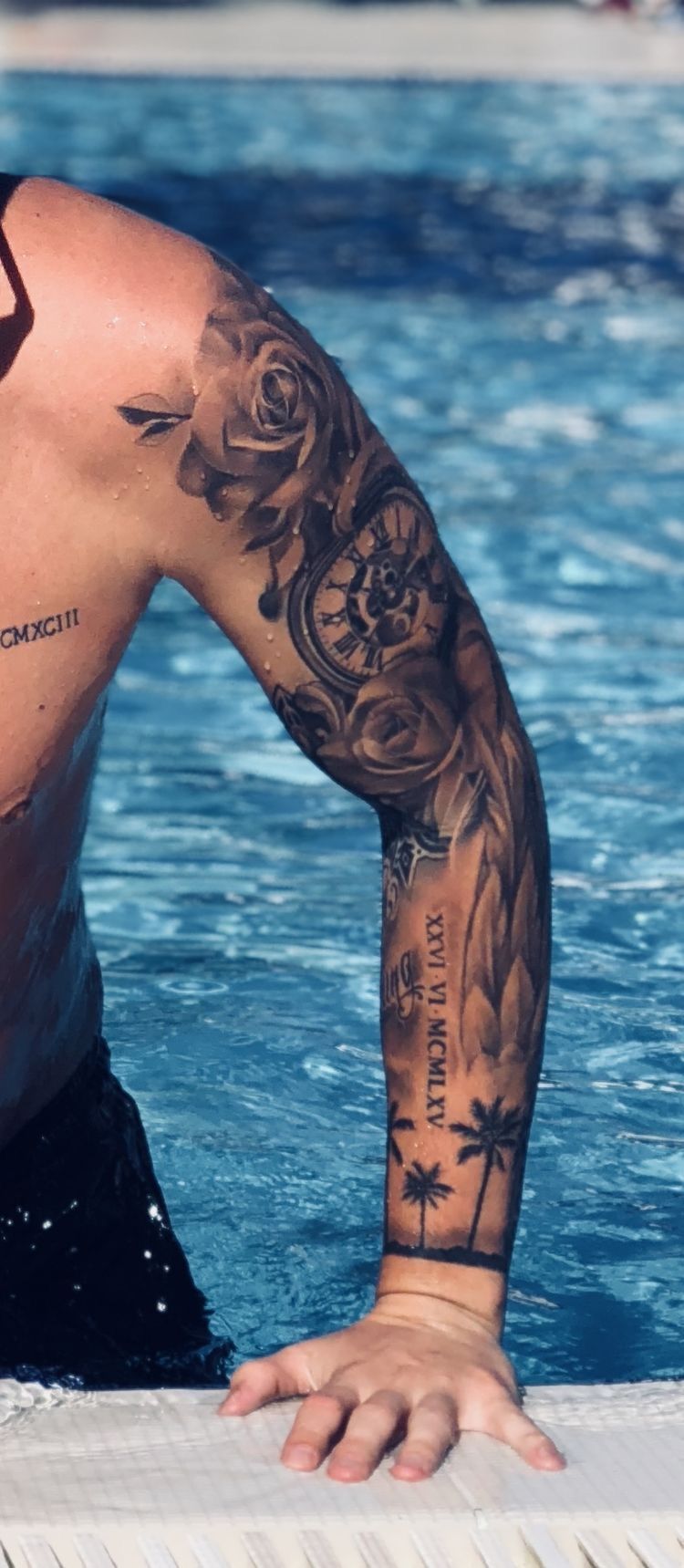 Tatuaggi di nombres brazo completo 2