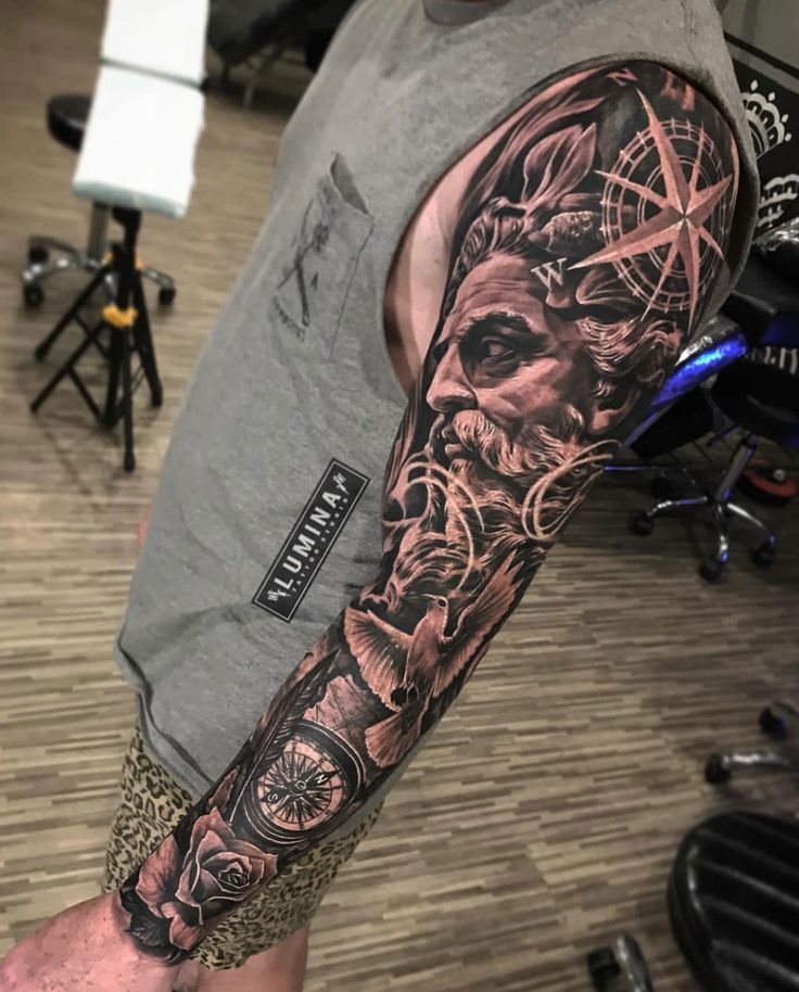 Tatuaggi di nombres brazo completo 8