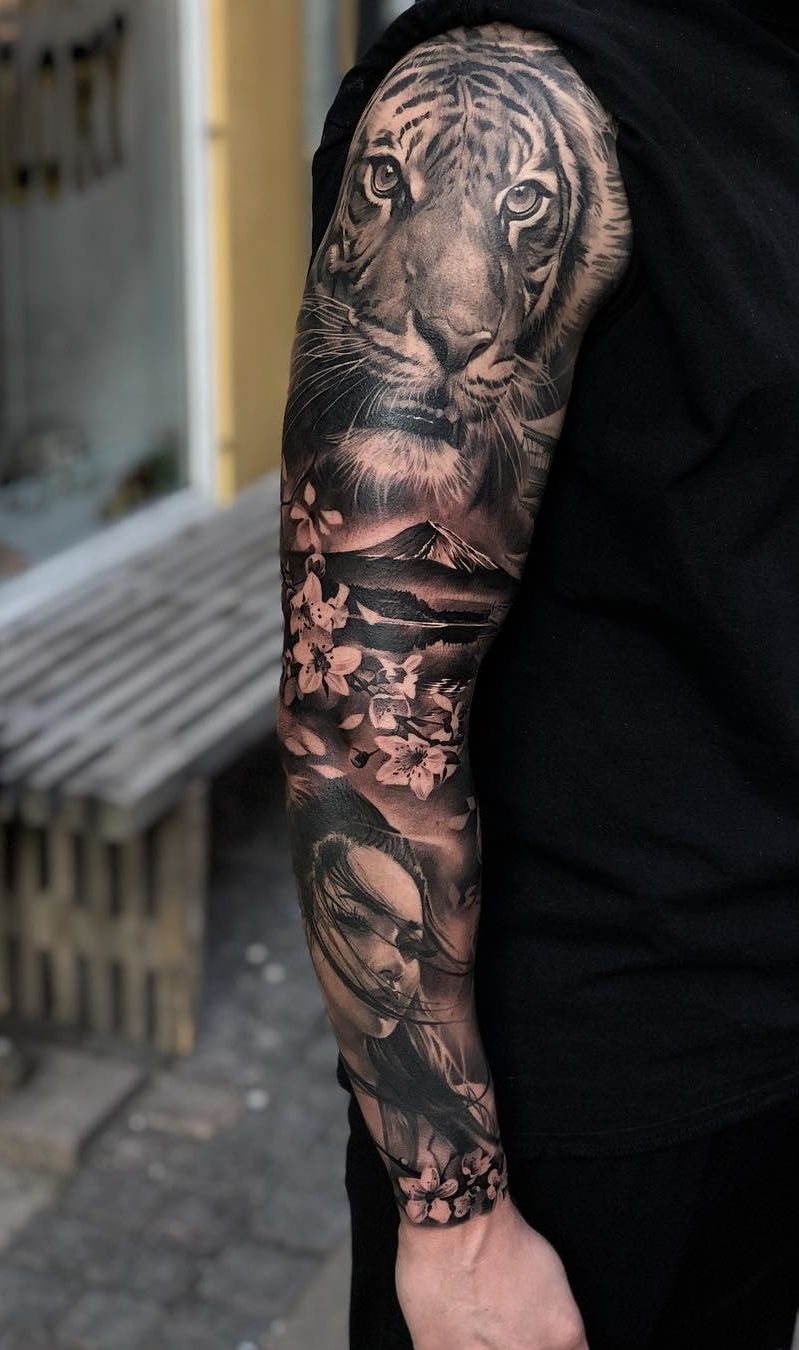 Tatuaggi di nombres brazo completo 6