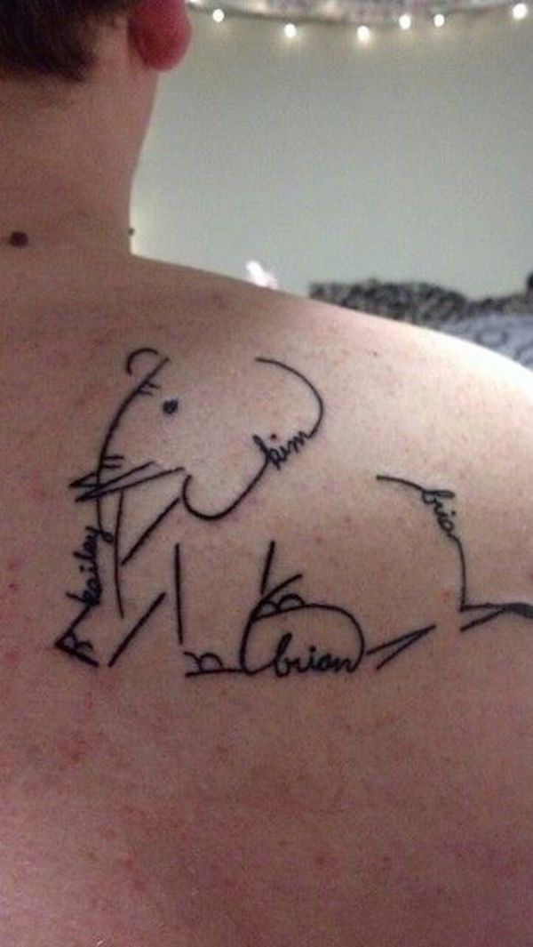 Tatuagens de nombres brian 6