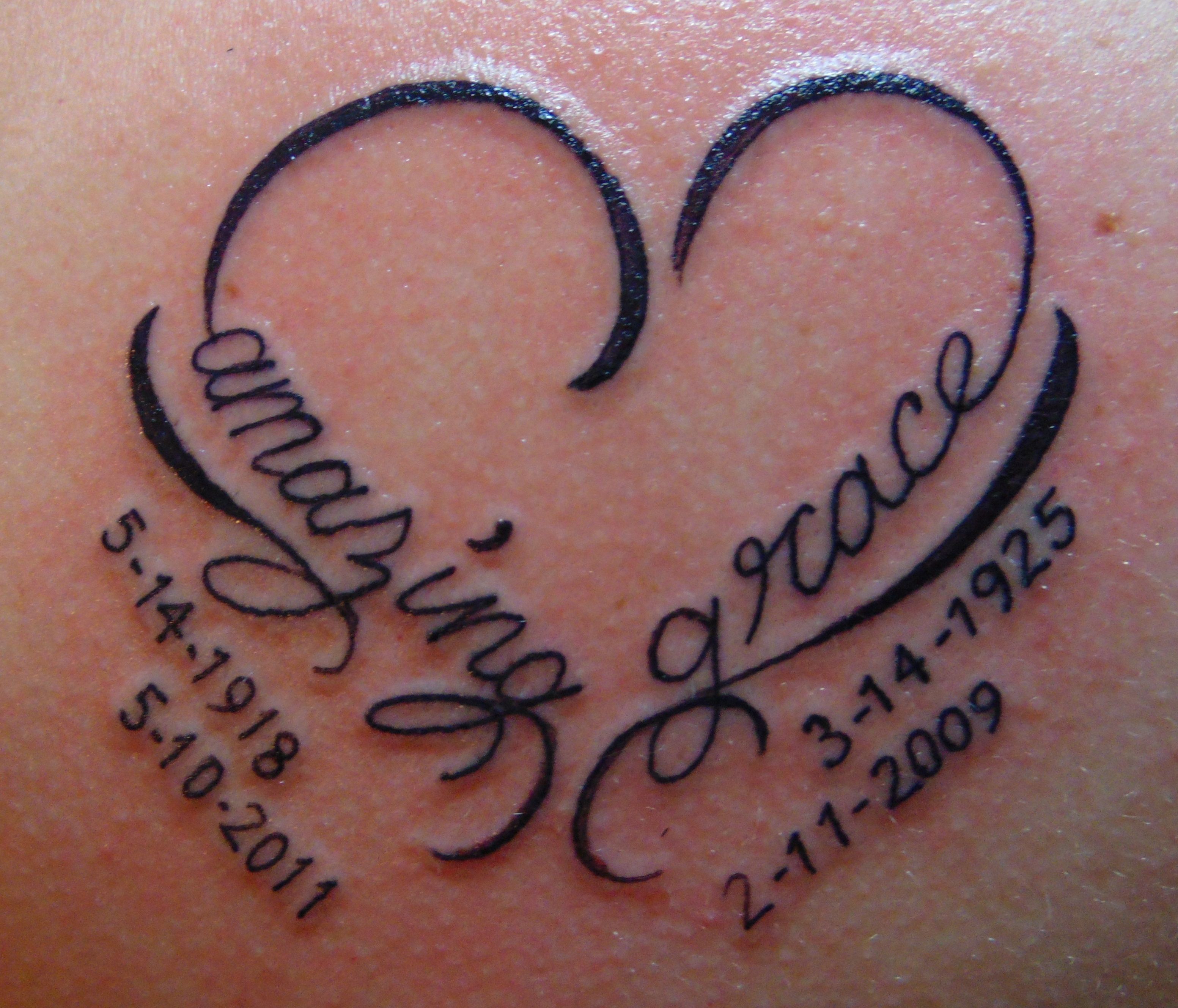 Tattoos von nombres con corazones 32