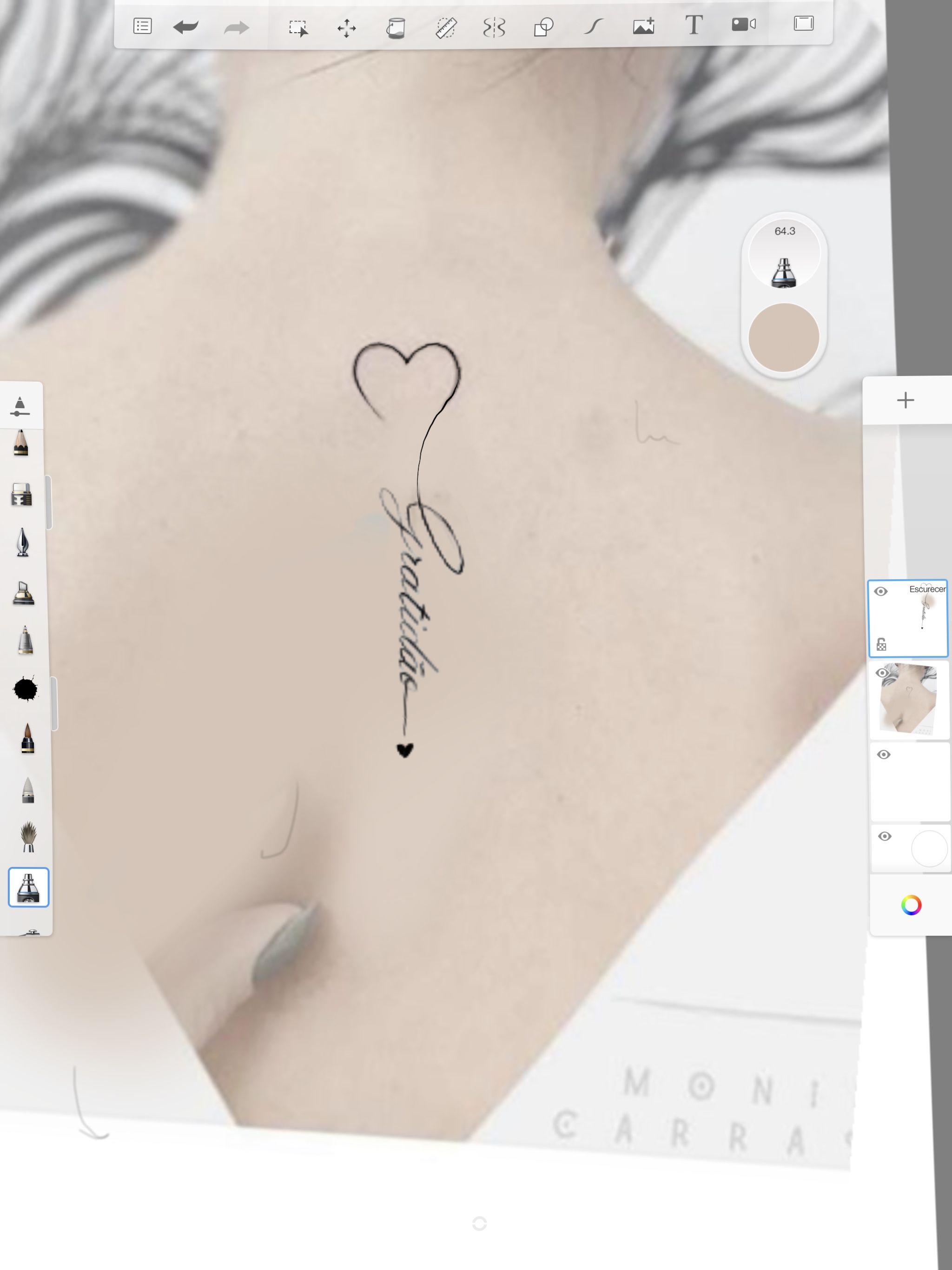 Tattoos von nombres con corazones 29