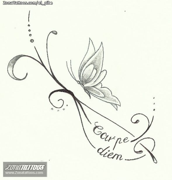 Tatuaggi di nombres con mariposas 6