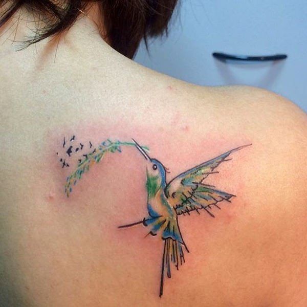 Tatuajes de nombres con plumas 11