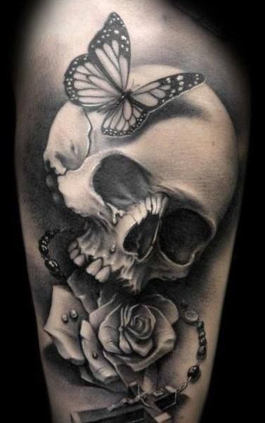 Tatuagens de nombres con una rosa 6