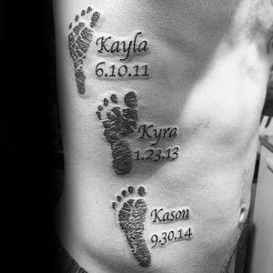 Tatuajes de nombres de hijas para hombres 8