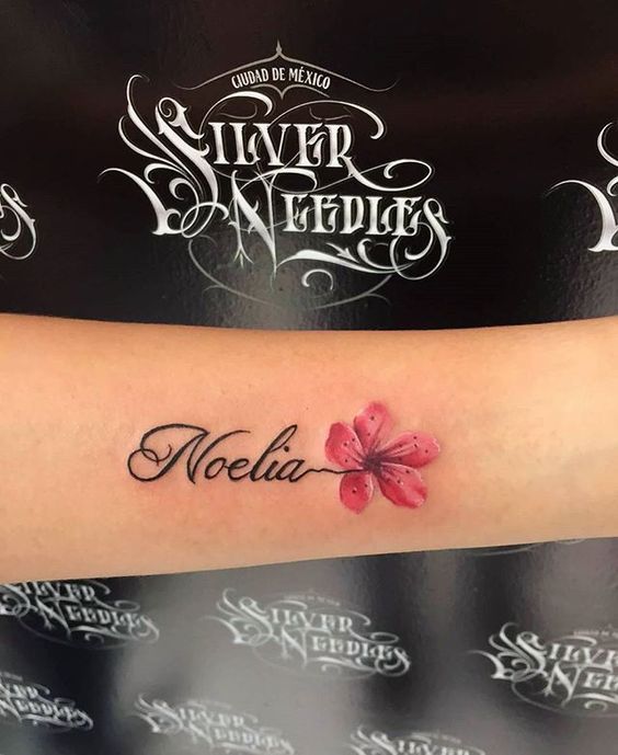 Tatuajes de nombres de hijas para hombres 6