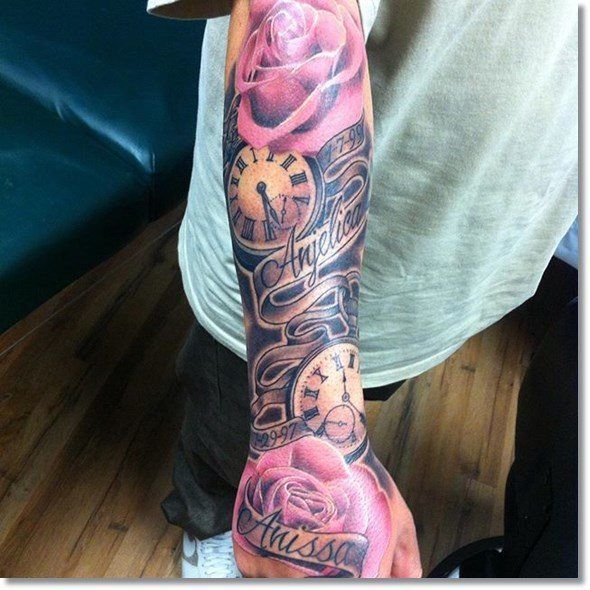 Tatuajes de nombres de hijas para hombres 55