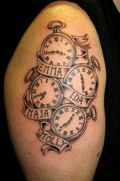 Tatuajes de nombres de hijas para hombres 14