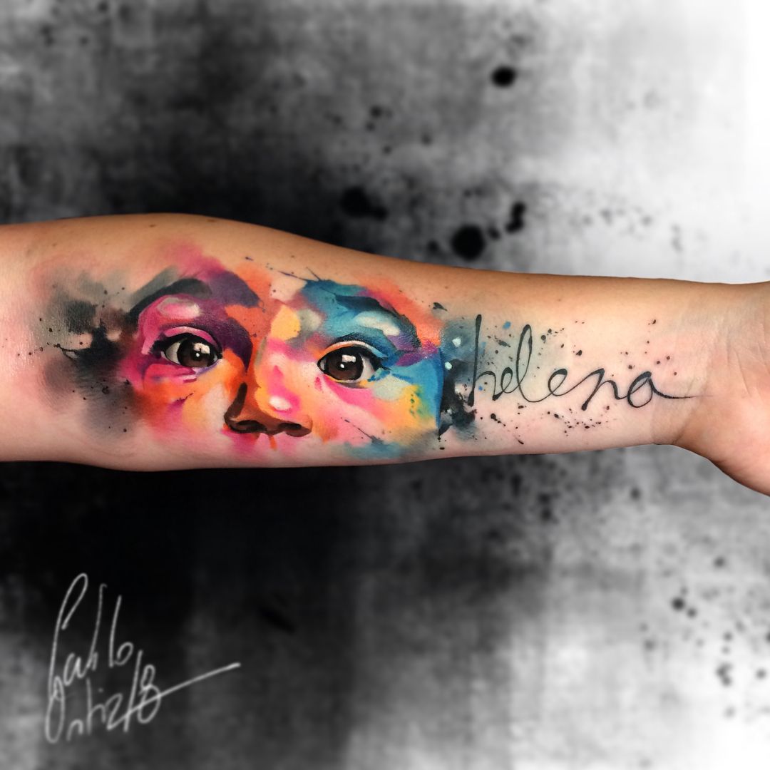 Tatuajes de nombres de hijas para hombres 9
