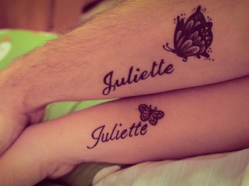 Tatuajes de nombres de hijas para hombres 46